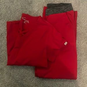 Butter Soft Scrub Set - Small, Red